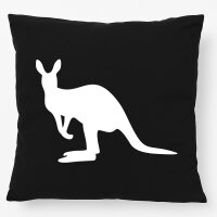 Kissen Kangaroo Silhouette 40x40cm