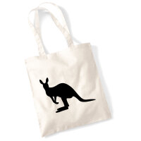 Jutebeutel Kangaroo Silhouette 10 Liter