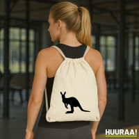 Turnbeutel Kangaroo Silhouette 12 Liter