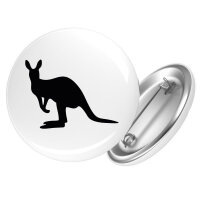 Button Kangaroo Silhouette