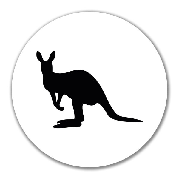 Aufkleber Kangaroo Silhouette 10cm Sticker