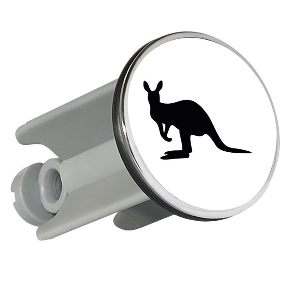Waschbeckenstöpsel Kangaroo Silhouette 4cm Abflussstopfen