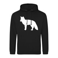 Unisex Hoodie Fuchs Silhouette Größe S-3XL