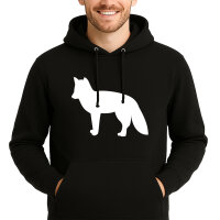 Unisex Hoodie Fuchs Silhouette Größe S-3XL