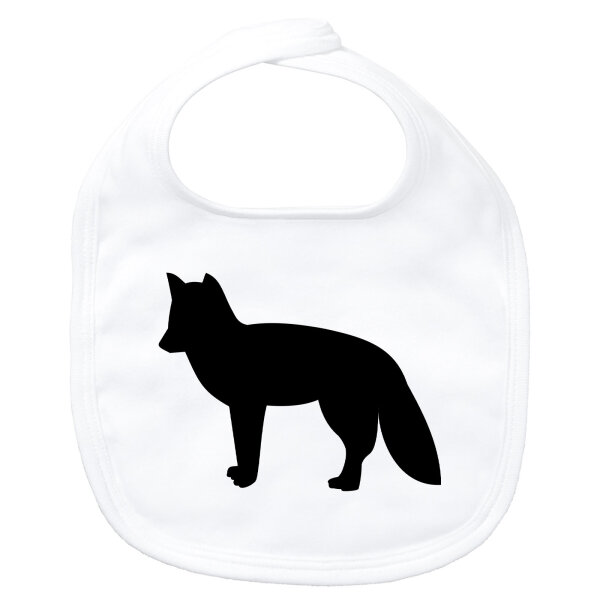 Baby Lätzchen Fuchs Silhouette