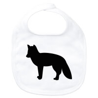 Baby Lätzchen Fuchs Silhouette Klettverschluss