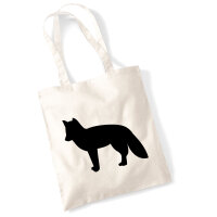 Jutebeutel Fuchs Silhouette 10 Liter