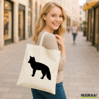 Jutebeutel Fuchs Silhouette 10 Liter