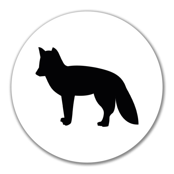 Aufkleber Fuchs Silhouette 10cm Sticker