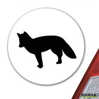 Aufkleber Fuchs Silhouette 10cm Sticker