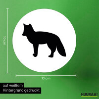 Aufkleber Fuchs Silhouette 10cm Sticker