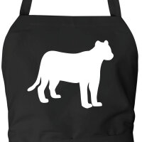 Schürze Panther Silhouette
