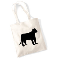 Jutebeutel Panther Silhouette 10 Liter