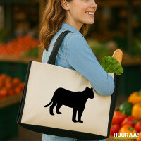 Jutetasche Panther Silhouette 21 Liter Black