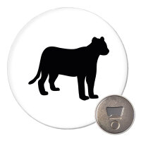 Magnet Panther Silhouette 59mm Kühlschrankmagnet...