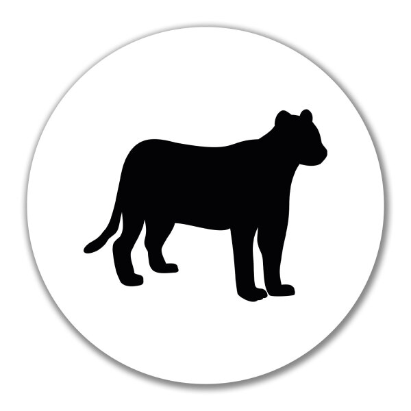Aufkleber Panther Silhouette 10cm Sticker