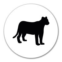 Aufkleber Panther Silhouette 10cm Sticker