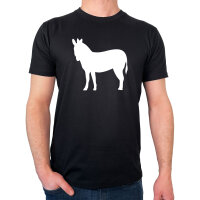 Herren T-Shirt Esel Silhouette Größe S-3XL