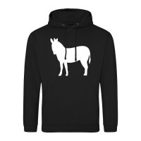 Unisex Hoodie Esel Silhouette Größe S-3XL