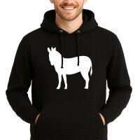 Unisex Hoodie Esel Silhouette Größe S-3XL