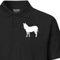 Herren Polo Shirt Esel Silhouette Größe S-3XL