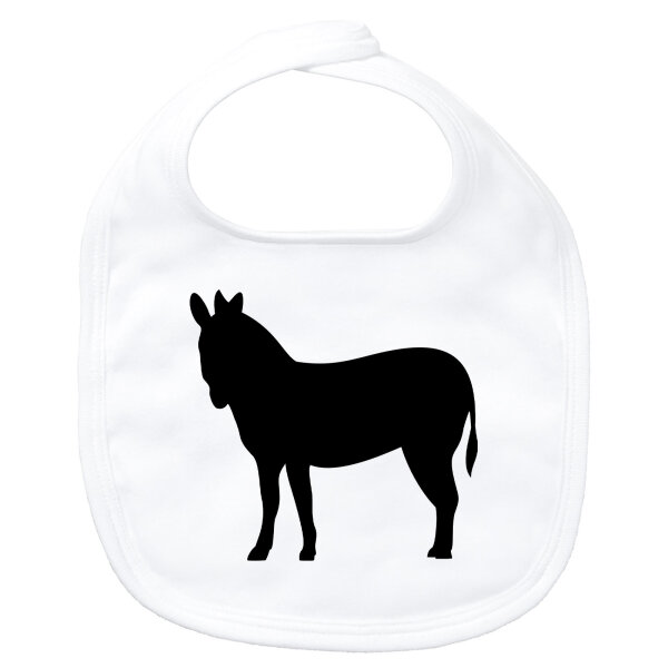 Baby Lätzchen Esel Silhouette