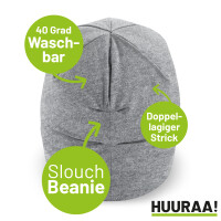 Mütze Esel Silhouette Heather Grey