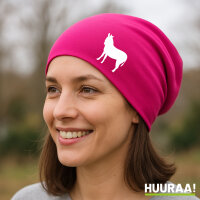 Wintermütze Esel Silhouette Fuchsia