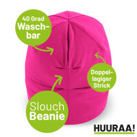 Wintermütze Esel Silhouette Fuchsia