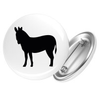 Button Esel Silhouette