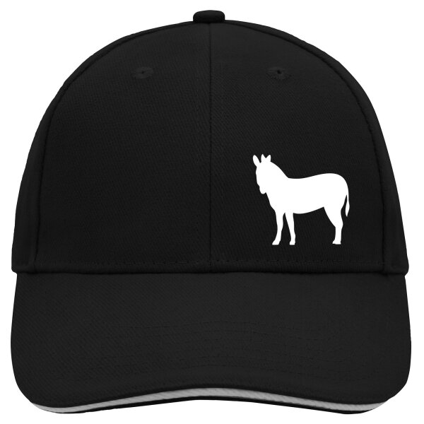 Cappy Mütze Esel Silhouette