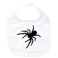 Baby Lätzchen Spinne Silhouette Klettverschluss
