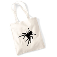 Jutebeutel Spinne Silhouette 10 Liter