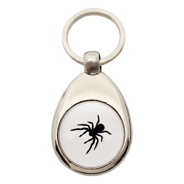Schlüsselanhänger Spinne Silhouette