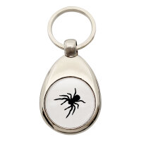 Schlüsselanhänger Spinne Silhouette