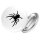 Button Spinne Silhouette