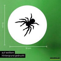 Aufkleber Spinne Silhouette 10cm Sticker