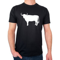 Herren T-Shirt Stier Bulle Silhouette Größe S-3XL
