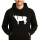 Unisex Hoodie Stier Bulle Silhouette Größe S-3XL