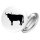 Button Stier Bulle Silhouette