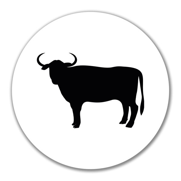 Aufkleber Stier Bulle Silhouette 10cm Sticker