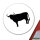 Aufkleber Stier Bulle Silhouette 10cm Sticker