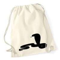 Turnbeutel Schlange Kobra Silhouette 12 Liter