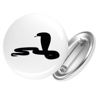 Button Schlange Kobra Silhouette