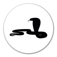 Aufkleber Schlange Kobra Silhouette 10cm Sticker