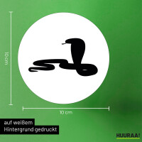 Aufkleber Schlange Kobra Silhouette 10cm Sticker