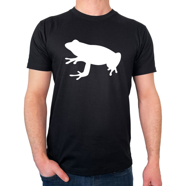 Herren T-Shirt Frosch Kröte Silhouette Größe S-3XL