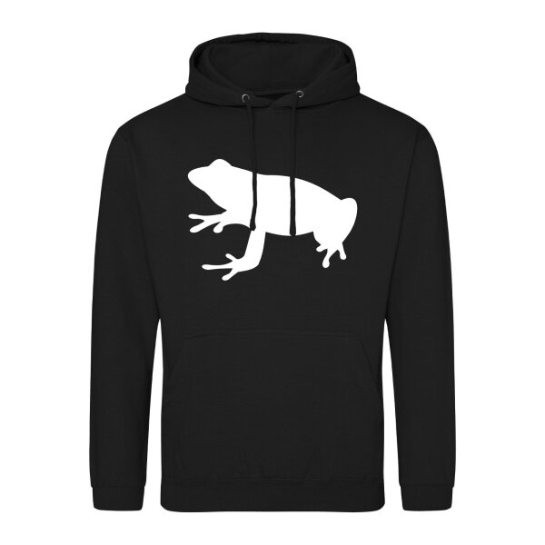 Unisex Hoodie Frosch Kröte Silhouette Größe S-3XL
