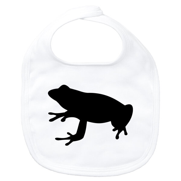 Baby Lätzchen Frosch Kröte Silhouette