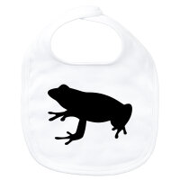 Baby Lätzchen Frosch Kröte Silhouette